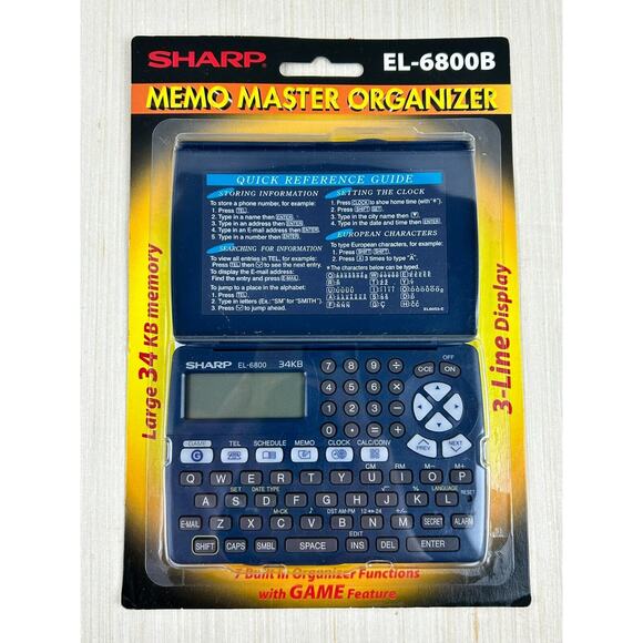 SHARP EL-6800B‎ Electronic Memo Master Organizer - Picture 1 of 5
